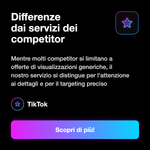 Visualizzazioni TikTok Ads 📢👀 • Ads Views - Differenze dai servizi dei competitor: Mentre molti competitor si limitano a offerte di visualizzazioni generiche, il nostro servizio si distingue per l'attenzione ai dettagli e per il targeting preciso