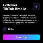 Follower TikTok Brasile 🇧🇷 • Crescita Profilo - Follower TikTok Brasile: Servizio di follower TikTok con targeting Brasile, pensato per aumentare il numero di follower del profilo indicato mantenendo la caratteristica geografica del prodotto