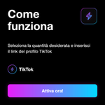 Follower TikTok Brasile 🇧🇷 • Crescita Profilo - Come funziona: Seleziona la quantità desiderata e inserisci il link del profilo TikTok