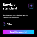 Commenti TikTok 💬 • Engagement Video - Servizio standard: Questa versione non include la scelta manuale dei singoli testi