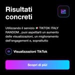 Visualizzazioni TikTok Italia Random 🇮🇹 • informazioni sul servizio