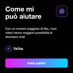 Like TikTok Internazionali 🌏 • TikTok Likes - Come mi può aiutare: Con un numero maggiore di like, i tuoi video hanno maggiori possibilità di diventare virali