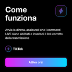 Commenti TikTok Live 🔴💬 • Engagement Live - Come funziona: Avvia la diretta, assicurati che i commenti LIVE siano abilitati e inserisci il link corretto della trasmissione