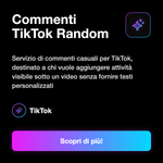 Commenti TikTok Random 💬 • Random Comments - Commenti TikTok Random: Servizio di commenti casuali per TikTok, destinato a chi vuole aggiungere attività visibile sotto un video senza fornire testi personalizzati