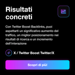Link Building X / Twitter 🔗 • Nessuna garanzia SEO