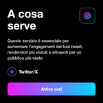 Like X / Twitter ♛ • Engagement Post - A cosa serve: Questo servizio è essenziale per aumentare l'engagement dei tuoi tweet, rendendoli più visibili e attraenti per un pubblico più vasto