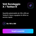 Poll Votes X / Twitter 🗳️ • Pacchetti quantità voti