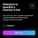 Repost X / Twitter 🔁 • Selezione quantità