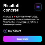 Like X / Twitter Turchia 🇹🇷 • quantità selezionabili per post pubblici