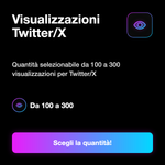 Tweet Views X / Twitter 👁️ • Pacchetti visualizzazioni