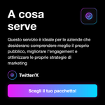 Statistiche X / Twitter USA 🇺🇸 • USA Statistics - A cosa serve: Questo servizio è ideale per le aziende che desiderano comprendere meglio il proprio pubblico, migliorare l'engagement e ottimizzare le proprie strategie di marketing