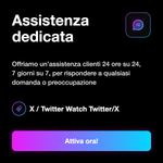 X / Twitter Watch Time ⏱️ • Tempo di Visione - Assistenza dedicata: Offriamo un’assistenza clienti 24 ore su 24, 7 giorni su 7, per rispondere a qualsiasi domanda o preoccupazione