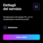 Visualizzazioni Pinterest - Dettagli del servizio