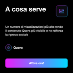 Visualizzazioni Quora per Quora - card 4