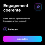 VISUALIZZAZIONI ITALIANE • Reels e Video - Engagement coerente: Views da Italia = pubblico locale interessato ai tuoi contenuti
