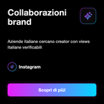 VISUALIZZAZIONI ITALIANE • Reels e Video - Collaborazioni brand: Aziende italiane cercano creator con views italiane verificabili