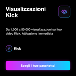 Visualizzazioni video Kick - Visualizzazioni Kick
