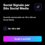 Social Signals per Sito Web 📊 • Website Social Signals - Social Signals per Sito Social Media: Quantità selezionabile da 100 a 300 per Social Media