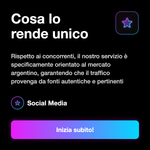 Servizio traffico web Argentina - dettagli