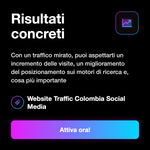 Traffico sito web Colombia - informazioni servizio