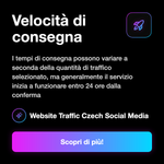 Traffico web Repubblica Ceca - requisiti