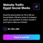 Traffico Egitto - quantità di visite disponibili