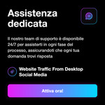 Traffico sito web da desktop - informazioni servizio