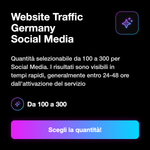 Traffico Germania - quantità di visite disponibili