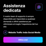 Traffico sito web India - informazioni servizio