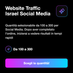 Traffico Israele - quantità di visite disponibili