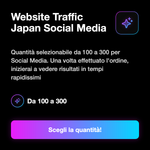 Traffico Giappone - quantità di visite disponibili