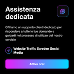 Traffico sito web Svezia - informazioni servizio