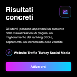Traffico sito web Turchia - informazioni servizio
