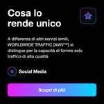 WORLDWIDE TRAFFIC [AWV™ - - Cosa lo rende unico: A differenza di altri servizi simili, WORLDWIDE TRAFFIC [AWV™] si distingue per la capacità di fornire solo traffico di alta qualità