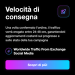 WORLDWIDE TRAFFIC FROM EXCHANGE - Velocità di consegna: Una volta confermato l'ordine, il traffico verrà erogato entro 24-48 ore, garantendoti aggiornamenti costanti sul progresso e sullo stato della tua campagna
