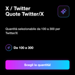 Quote Post X / Twitter 🔁 • Pacchetti quantità
