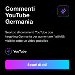 Commenti YouTube Germania 🇩🇪 • Engagement Video - Commenti YouTube Germania: Servizio di commenti YouTube con targeting Germania per aumentare l’attività visibile sotto un video pubblico