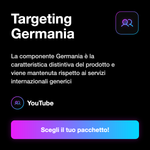 Commenti YouTube Germania 🇩🇪 • Engagement Video - Targeting Germania: La componente Germania è la caratteristica distintiva del prodotto e viene mantenuta rispetto ai servizi internazionali generici