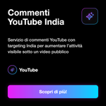 Commenti YouTube India 🇮🇳 • Engagement Video - Commenti YouTube India: Servizio di commenti YouTube con targeting India per aumentare l’attività visibile sotto un video pubblico