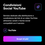 Condivisioni Social YouTube 🌐🔁 • Share Services - Condivisioni Social YouTube: Servizio dedicato alla distribuzione e condivisione del link di un video YouTube attraverso canali e risorse social compatibili con il servizio