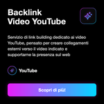 Backlink Video YouTube 🔗 • SEO e Link Building - Backlink Video YouTube: Servizio di link building dedicato ai video YouTube, pensato per creare collegamenti esterni verso il video indicato e supportarne la presenza sul web