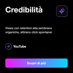 Visualizzazioni YouTube High Retention ⏱️ • Retention Alta - Credibilità: Views con retention alta sembrano organiche, attirano click spontanei